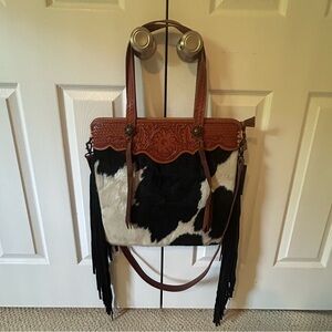 American Darling Black and White Shoulder Bag